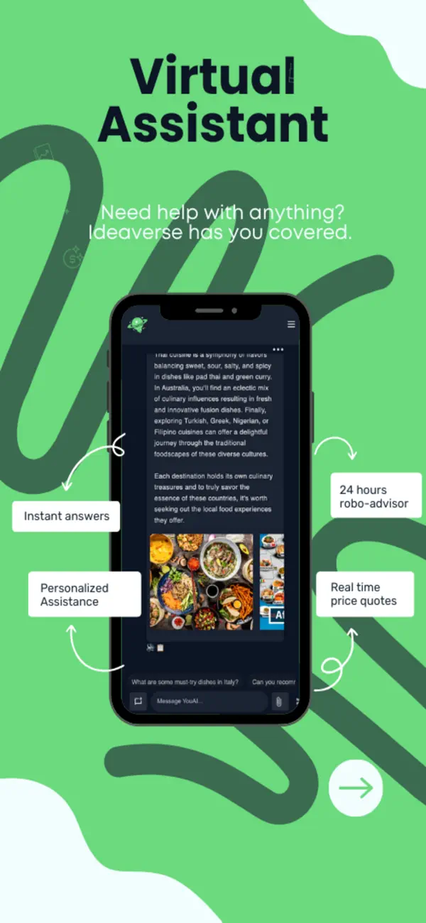 Ideaverse AI iOS App actual product screenshot — publisher screen 1