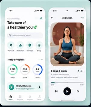 Health & Wellness App design concept