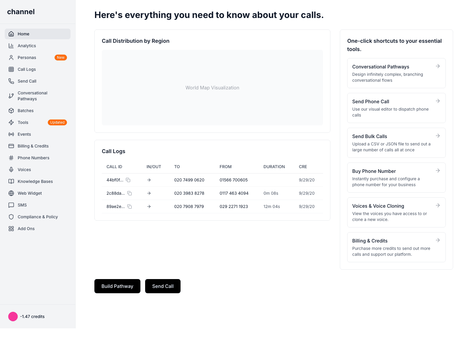 ChannelAI desktop website screenshot