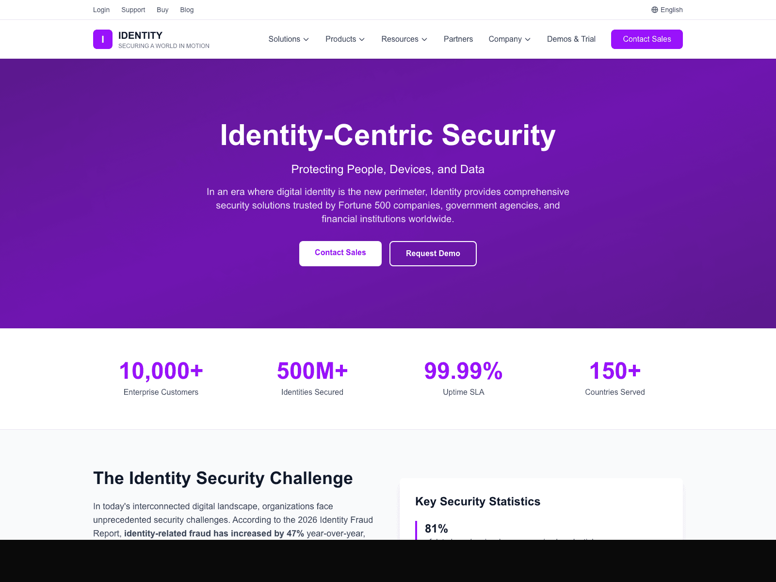 Identify desktop website screenshot