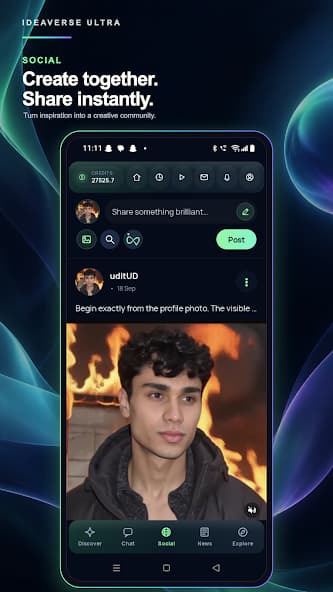 Ideaverse AI Android App actual product screenshot — publisher screen 3